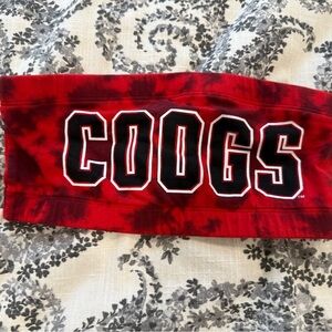 PINK Victoria's Secret COOGS University of Houston Bandeau Top S